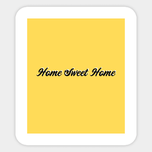 Home Sweet Home - Mustard Yellow Sticker